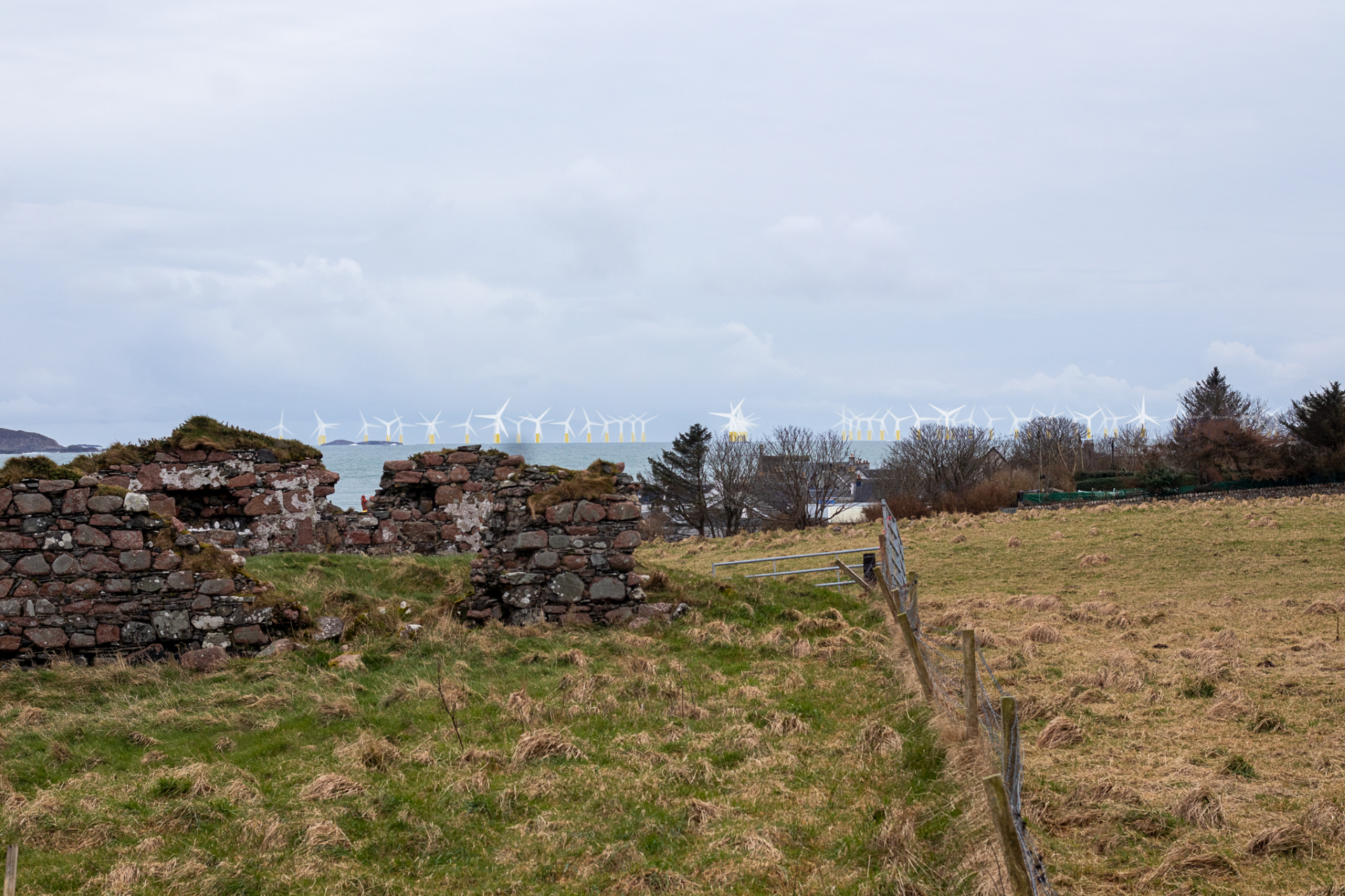 from the rear gate of Iona Abbey